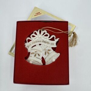 LENOX 1999 ( Our ) First Christmas Together Wedding Bells Ornament MINT In Box